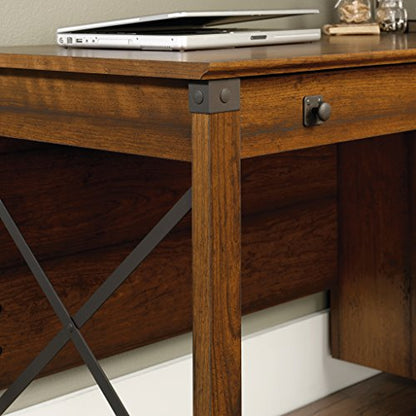 Carson Forge Vintage Rustic Computer Desk for Home Office with Drawers, in Washington Cherry; L: 53.19" x W: 22.64" x H: 29.80"