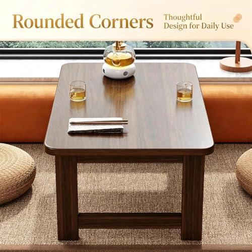 Japanese Folding Floor Table Foldable Coffee Tables Wood, view 7