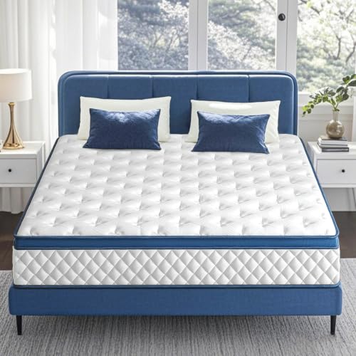 King Size Mattress, 12 Inch Medium Firm Hybrid King Bed Mattress, view 3