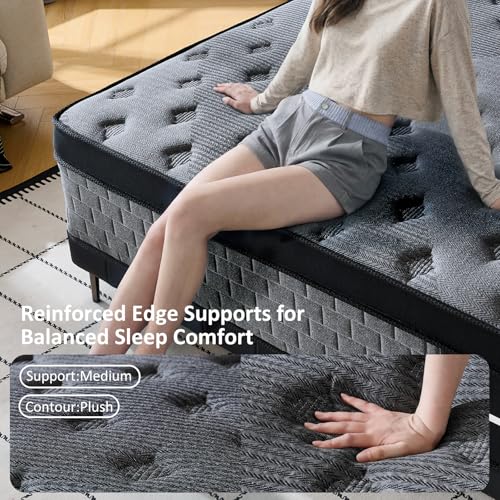 Full Size Mattress 12 inch, Hybrid Mattress in a Box, view 5
