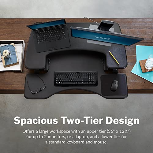 Vari VariDesk Pro Plus 36, Adjustable Desk Converter with 11 Height Settings, view 6