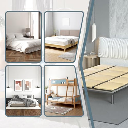 Heavy Duty Bed Panels Foldable Box Spring,Bed Support Slats,Twin Bed Board Under Mattress Support(57'x 80' Queen Size)