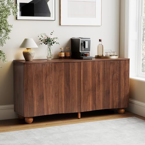 58" Fluted Sideboard Buffet Cabinet, view 5