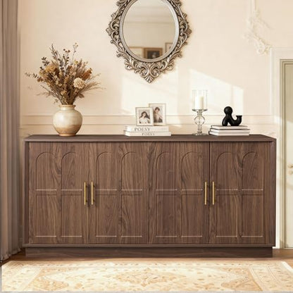 66.5" Sideboard Buffet Cabinet with Storage, Modern Credenza, view 6