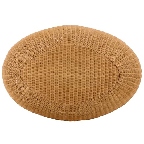 SAFAVIEH Couture - O'Reilly Oval Coffee Table - Natural Rattan - Fully Assembled - Ideal for Living Room, Family Room, 43" W x 29.5" D x 17.7" H (CWK3027A)