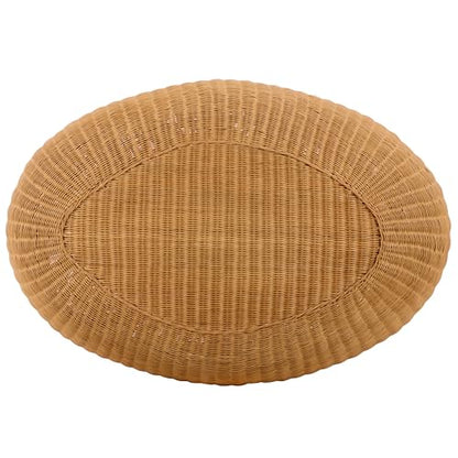 SAFAVIEH Couture - O'Reilly Oval Coffee Table - Natural Rattan - Fully Assembled - Ideal for Living Room, Family Room, 43" W x 29.5" D x 17.7" H (CWK3027A)