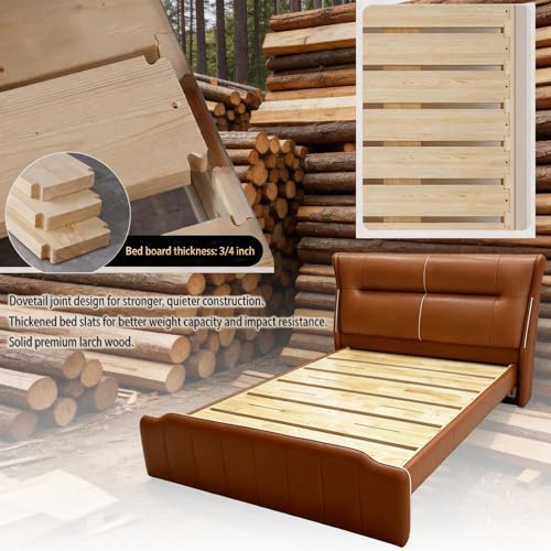 Italian Leather Bed with Sensor Lights, view 6