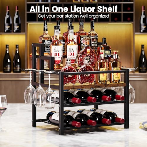 5-Tier Liquor Bottle Display Shelf, Holds up to 20 Bottles, view 4