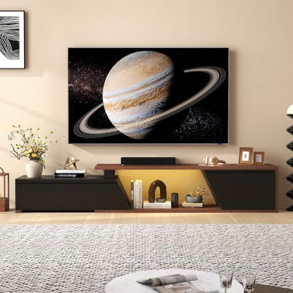 Extendable TV Stand, LED Entertainment Center, 63" - 90.6", view 8