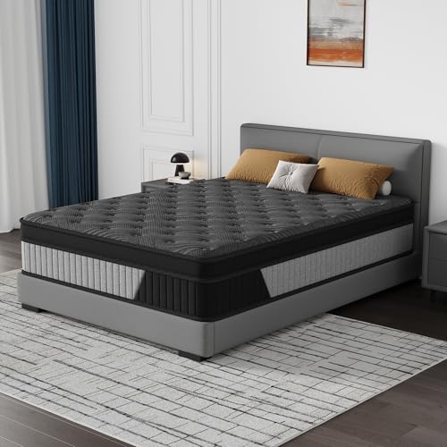 12 Inch Hybrid Mattress -Queen Memory Foam & Individual Pocket Springs, view 2