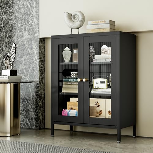 Small Display Cabinet with Glass Doors, view 2