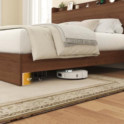 Full Size Bed Frame with Storage Headboard & 2 Drawers, view 6