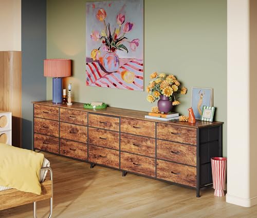 86.6 Inch Long Dresser for Bedroom, TV Stand for 65, 75, 85 Inch TV, view 5