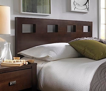 Solid Wood 2-Side Storage Bed, Queen, Riva - Chocolate Brown