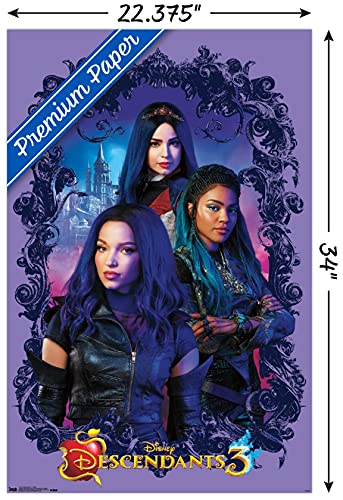 Disney Descendants 3 - Group Wall Poster, 22.375" x 34", Premium Unframed Version