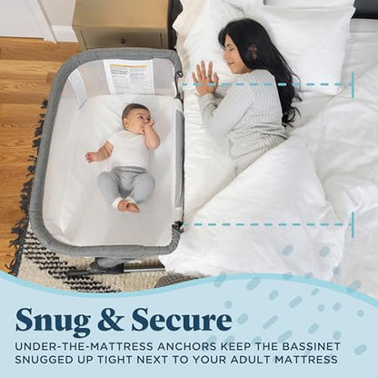 Beside Me Dreamer Bassinet, Bedside Sleeper, 7-Position Height Adjustment, view 7