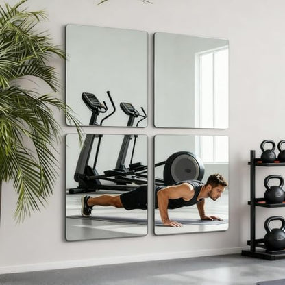 4 Pack Acrylic Mirrors for Wall, view 5