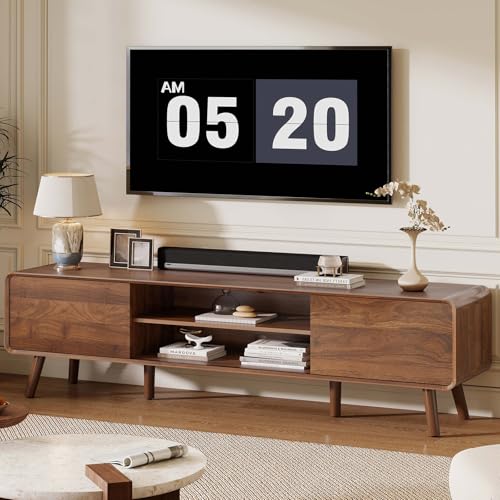 70" Mid Century Modern TV Stand for Tvs up to 80", view 2