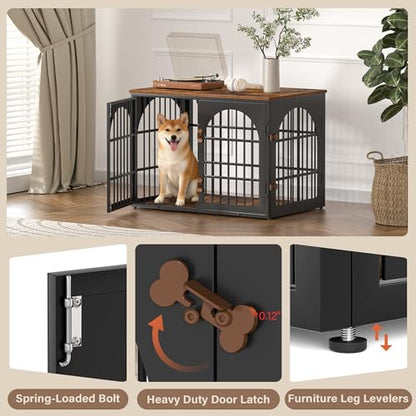 38" Heavy Duty Dog Crate Furniture for Large and Medium Dogs, view 4