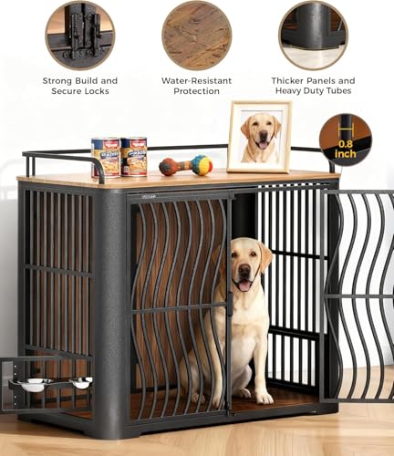 48-Inch Dog Crate Furniture for Large Dogs, view 7