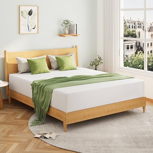 EGOHOME Queen Mattress 12 Inch, Green Tea Memory Foam Mattress, Medium Firm, view 3