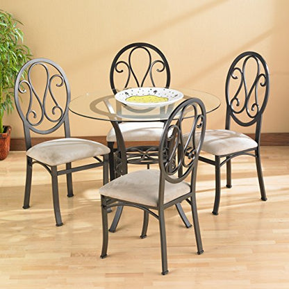 Lucianna Dining Table - Transitional Design, Brown Finish - Ideal for Dining Room, Kitchen (DN1490A)
