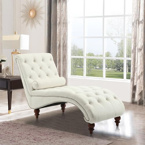 Chaise Lounge Chair Indoor, Velvet Bedroom Accent Lounge Chair, view 2