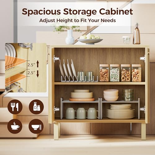 Sideboard Buffet Cabinet with Storage, Small Entryway Credenza, view 5