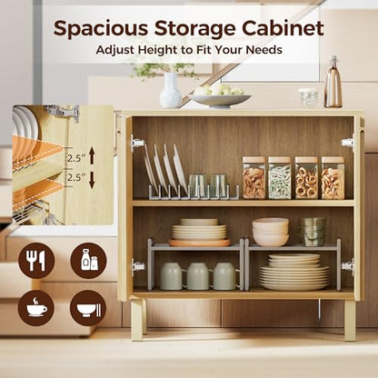 Sideboard Buffet Cabinet with Storage, Small Entryway Credenza, view 5
