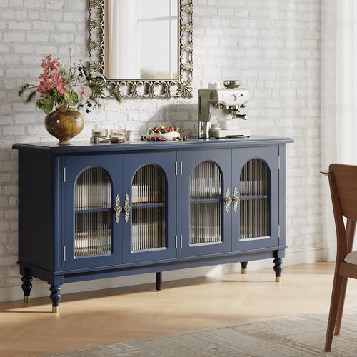 Fluted Arched Buffet Cabinet with Storage, view 4