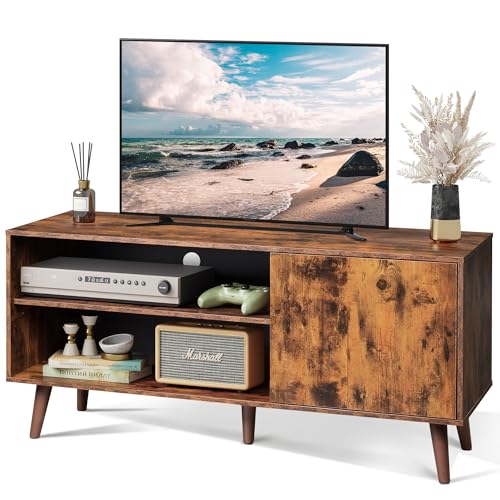 TV Stand for 55 Inch TVs, Entertainment Center with Storage Cabinet, view 2