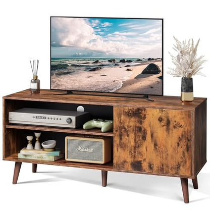 TV Stand for 55 Inch TVs, Entertainment Center with Storage Cabinet, view 2