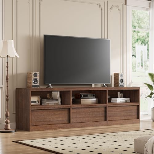 70" Mid-Century Modern TV Stand for 65-75" TVs – Heavy-Duty Entertainment, view 6