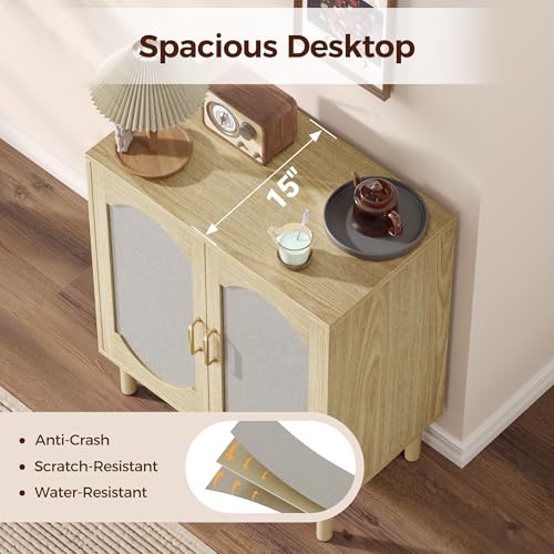 Sideboard Buffet Cabinet with Storage, Small Boho Entryway Credenza, view 6