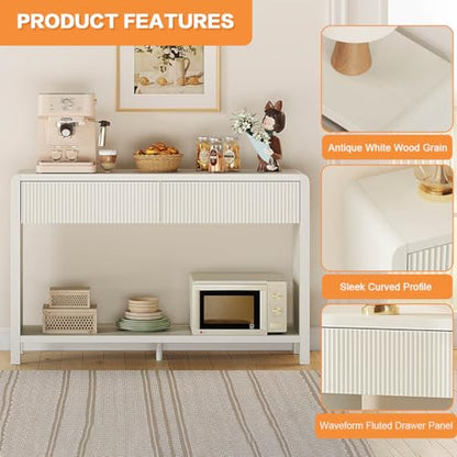 Entryway Console Table with 2 Drawers, view 5