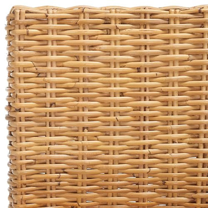 SAFAVIEH Furniture - Tobie Rattan Bar Stool - 29.53" Seat Height - Natural & Golden Brown - Mango Wood - Coastal Rattan-Seat Design - Ideal for Kitchen, Dining Room - Fully Assembled (BST6500A)