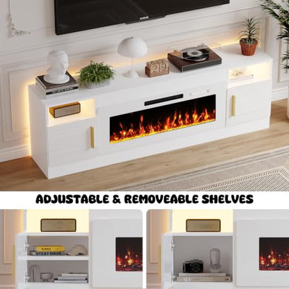 Fireplace TV Stand with 40’’ Electric Fireplace, view 8