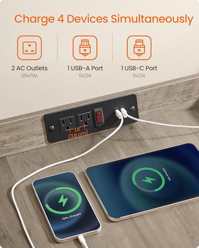 Modern Dog Crate Furniture, Charging Station, Flip-Up Hidden Door, view 4