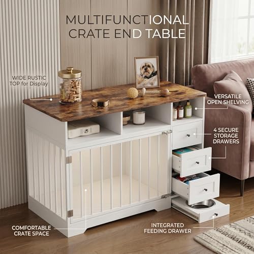 Dog Crate, Heavy Duty Dog Crate Furniture Console Table, view 8