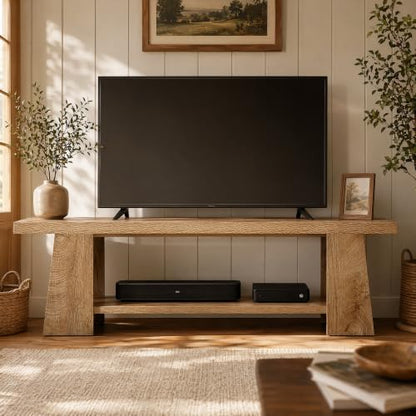 Tribesigns 59" Farmhouse TV Stand for 55/60/65/70/75 Inch TVs, view 4