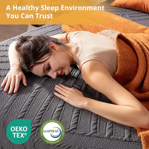 Queen Size Mattress 12 Inch Cooling Copper Gel Memory Foam, Medium, view 4