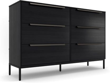 Lira Premium 6-Drawer Fabric Dresser, Engineered Wood Frame