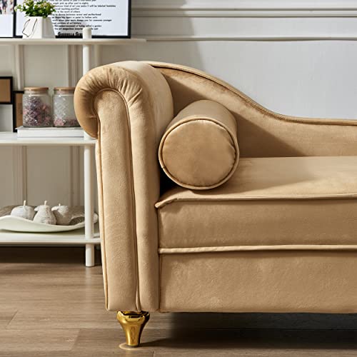 GDFStudio Upholstered Chaise Lounge Chair Indoor with Storage, view 8