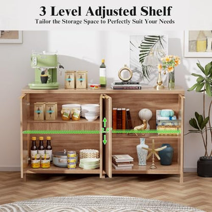 Fluted Sideboard Buffet Cabinet, view 5