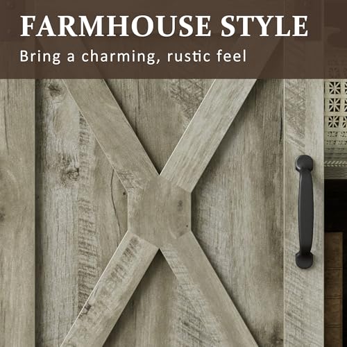 Farmhouse TV Stand for 65+ Inch TV, view 6
