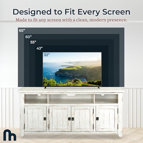 Martin Svensson Home Nantucket 65" TV Stand, Antique White