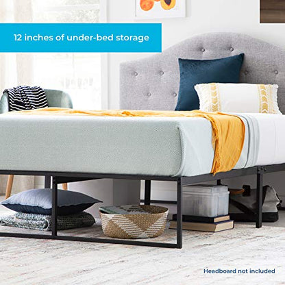 Sturdy Steel Platform Bed With Storage Base, view 4