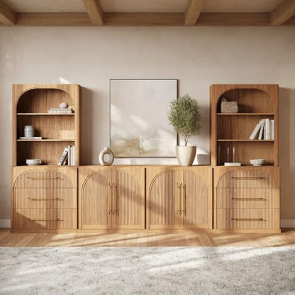 6-Piece Modular TV Stand Set, 2 Sideboards with Drawers, view 6