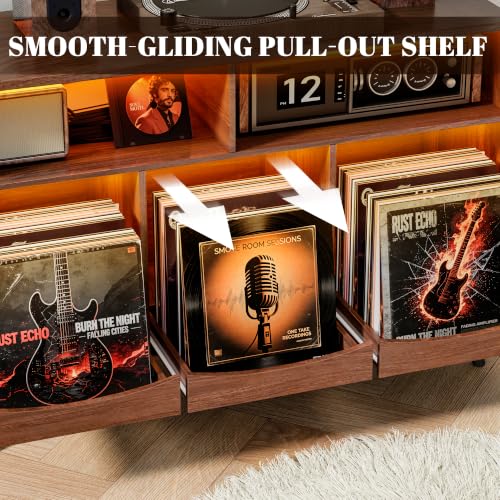45.7" Large Record Player Stand, view 5