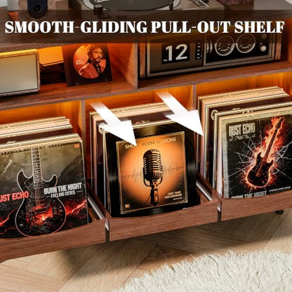 45.7" Large Record Player Stand, view 5